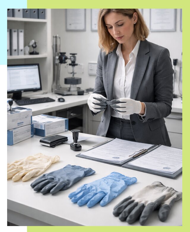 Сертификация перчаток в Сестрорецке от 8712 р. | Алешин-Сст