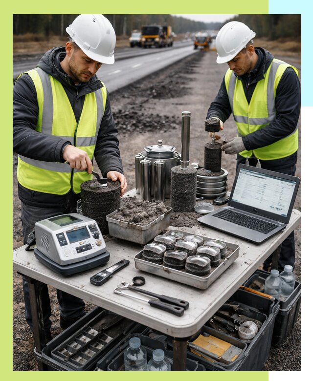 Сертификация асфальта: испытания и подтверждение в Сестрорецке