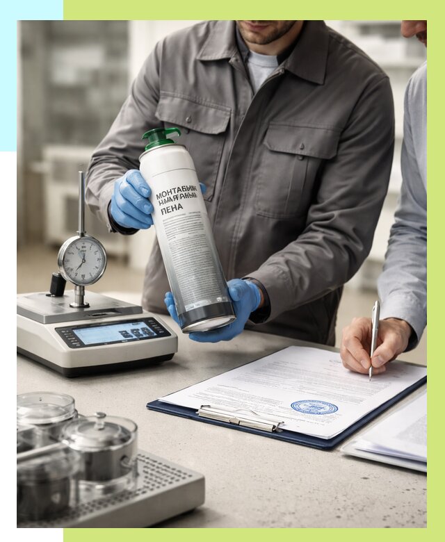 Сертификация монтажной пены в Сестрорецке от 15374 р. | Алешин-Сст