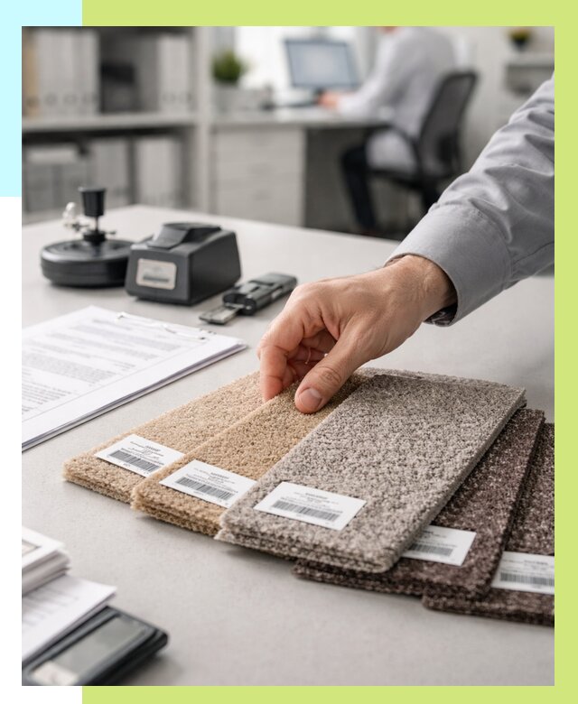 Сертификация ковролина в Сестрорецке от 15374 р., Алешин-Сст