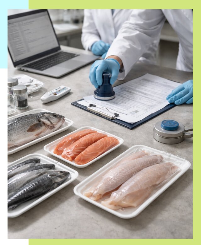 Сертификация рыбы и сертификат в Сестрорецке от 15374 р. | Алешин-Сст