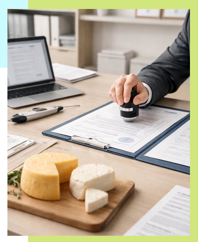 Сертификация сыров в Сестрорецке от 15374 р | Сертификат на сыр Алешин-Сст