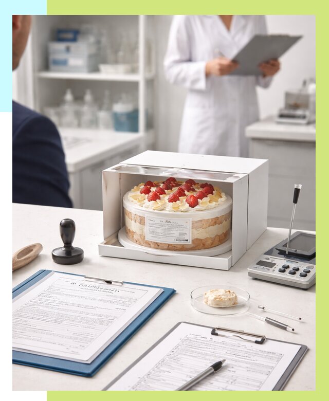 Сертификация тортов в Сестрорецке от 9224 р. заказать | Алешин-Сст