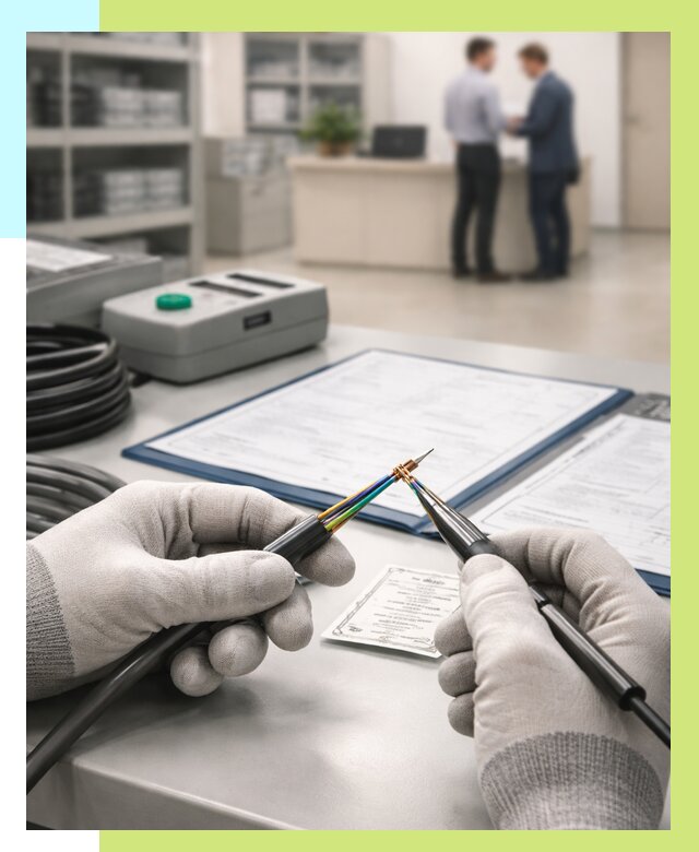 Сертификация провода в Сестрорецке от 18448 р. в Алешин-Сст