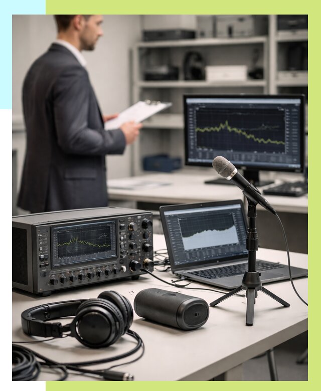 Сертификация аудиотехники в Сестрорецке от 15374 р., Алешин-Сст