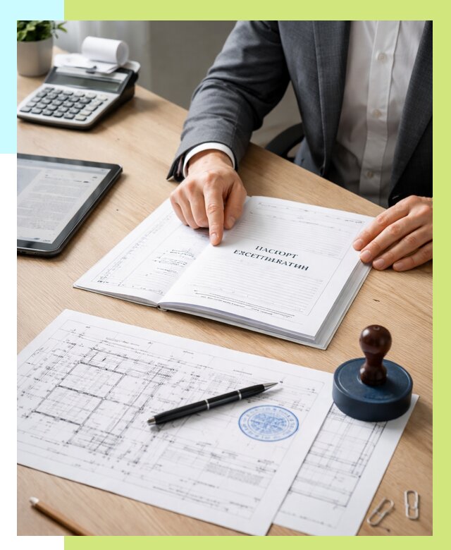 Паспорт эксплуатации в Сестрорецке под ключ от 4612 р. Алешин-Сст