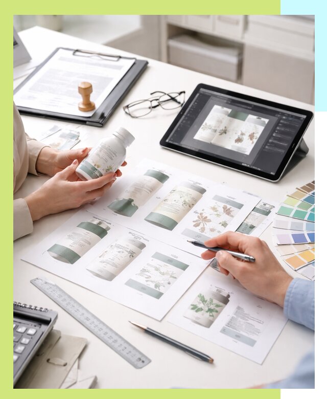 Профессиональная разработка дизайна и текста этикетки продукции в Сестрорецке