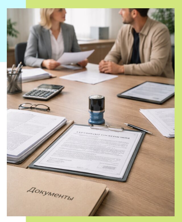 Сертификат соответствия на продукцию в Сестрорецке от 15374 р.|Алешин-Сст