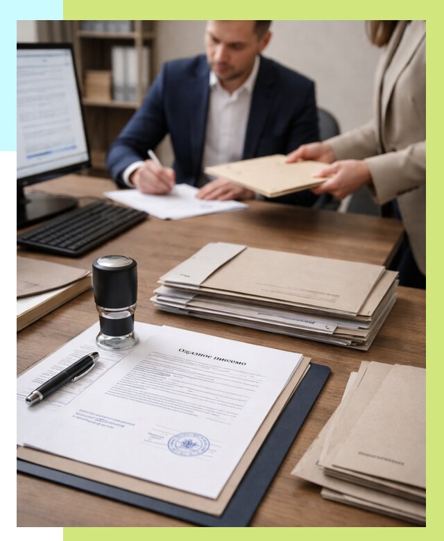 Отказное письмо для таможни в Сестрорецке от 3075 р, Алешин-Сст